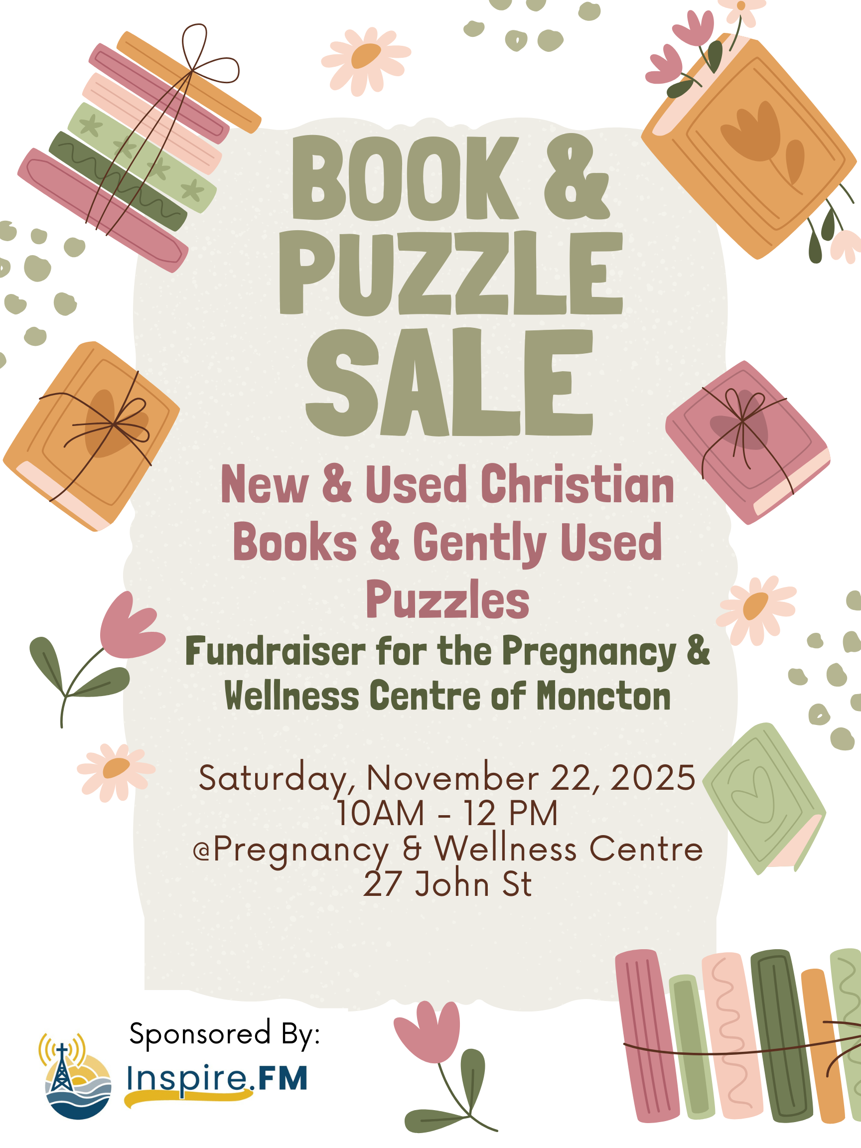 Green And Brown Illustrative Book Sale Poster (11)